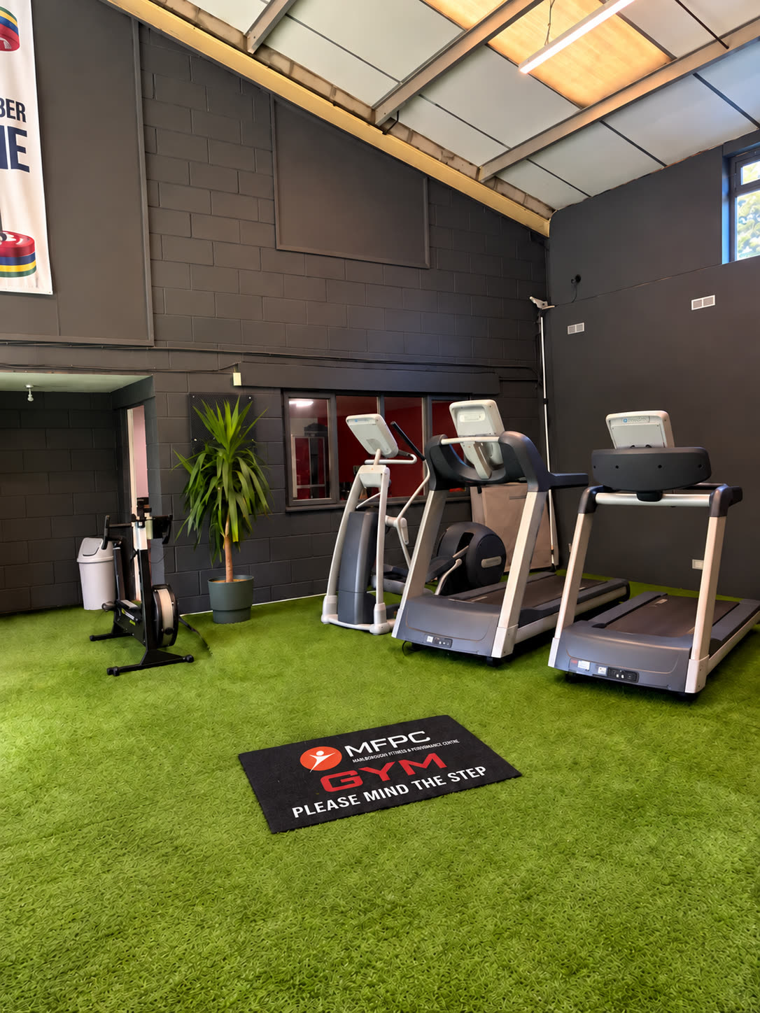 The cardio area